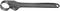 An adjustable metal oil filter spanner used for removing oil filters during vehicle maintenance.