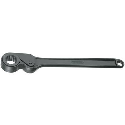 A black lever opener with ribbed jaws, used for opening container seals requiring high torque.