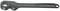 Black adjustable pipe wrench with non-slip grip, suitable for loosening or tightening pipes and large nuts during installation.