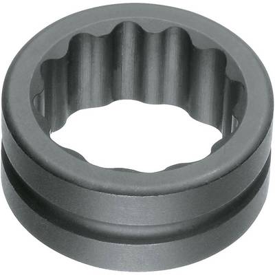 Metallic gear wheel with internal teeth, circular in shape, from a machine component.