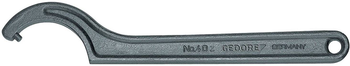 Grey hook spanner with inscription 'Nr. 40/2 GEDORE GERMANY', used for adjusting and securing nuts or bolts.