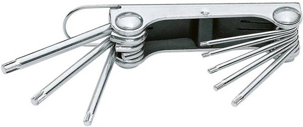 Gedore SCL 43 TX-80 6346460 TX Allen key set T 9, T 10, T 15, T 20, T 25, T 27, T 30, T 40