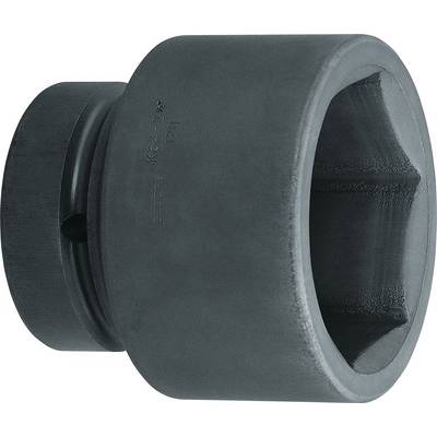 A large, black hexagonal impact socket, designed for use with an impact wrench, suitable for heavy industrial tasks.