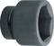 Large, black socket attachment, cylindrical in shape, suitable for heavy machinery maintenance work.