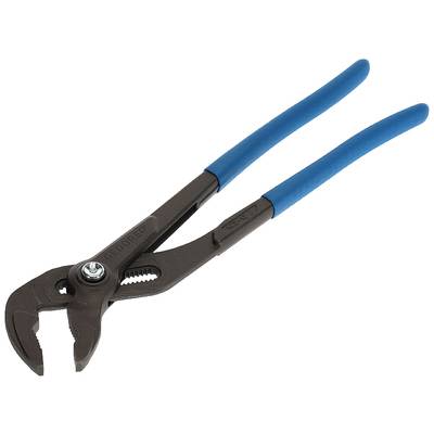 Pliers with blue handles and adjustable jaws, perfect for plumbing and pipe installation work.