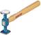 Blue-headed wooden hammer with round and square striking surfaces, featuring the 'Gedore' logo on the handle. Suitable for workshop tasks.
