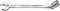 A silver fork ring spanner with the inscription 'Gedore Vanadium'. Suitable for tightening or loosening screws.