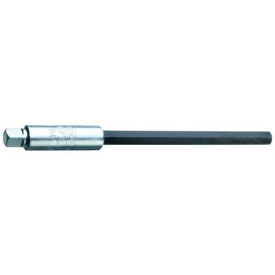 'Hexagonal metal screwdriver bit with a long hexagonal shaft and cylindrical handle.'