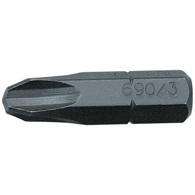 Steel Phillips head bit 'Gedore 690/3', size PZ1, robust and long-lasting, for precise screwing.