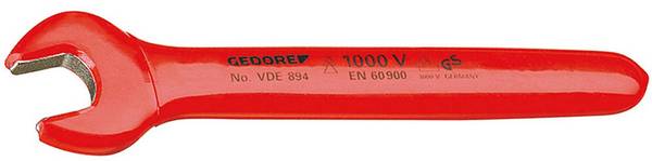 Gedore 6573440 VDE 894 27 Single-ended open ring spanner Spanner size (metric) 27 mm