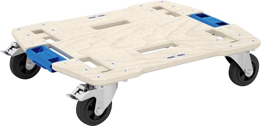 Gedore 3002721 1110 WMR 24 Dolly Wood Load capacity (max.): 200 kg 493 mm x 612 mm x 144 mm No. of swivel casters 4-0