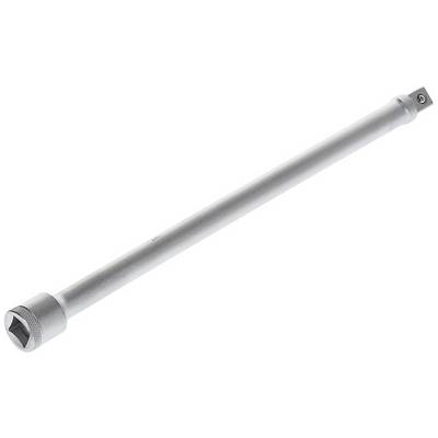 A silver-coloured extension bar with a square drive, typically used for spanners, lies diagonally on a white background.
