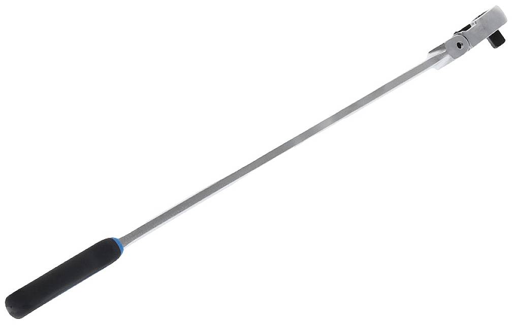 A long crowbar extension with a black, non-slip grip and a metal head. Suitable for leverage work.