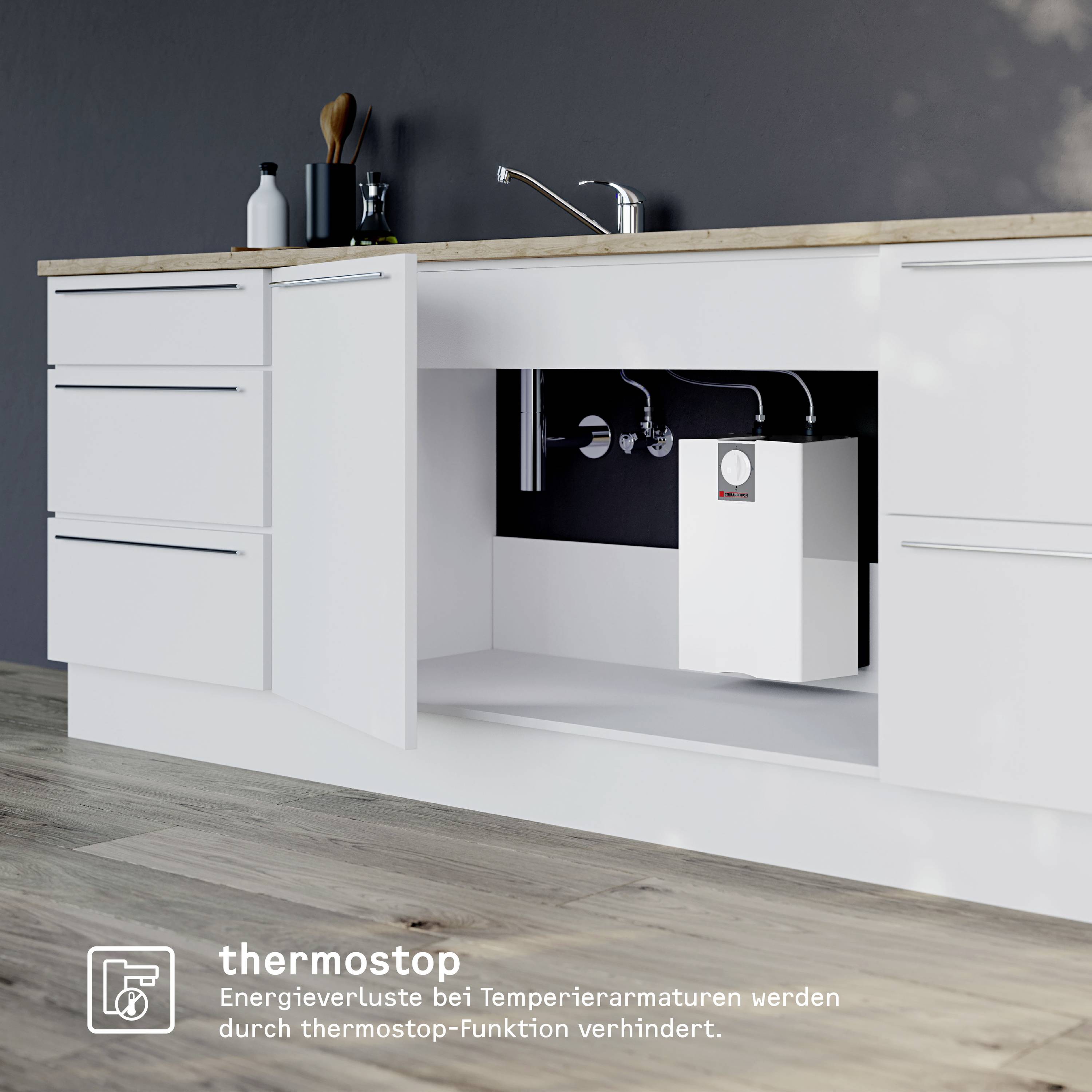 Stiebel Eltron 222177 UFP 5 t mit TWS 2 Warm water tank (wall-mount, fittings) A (A - G)-1