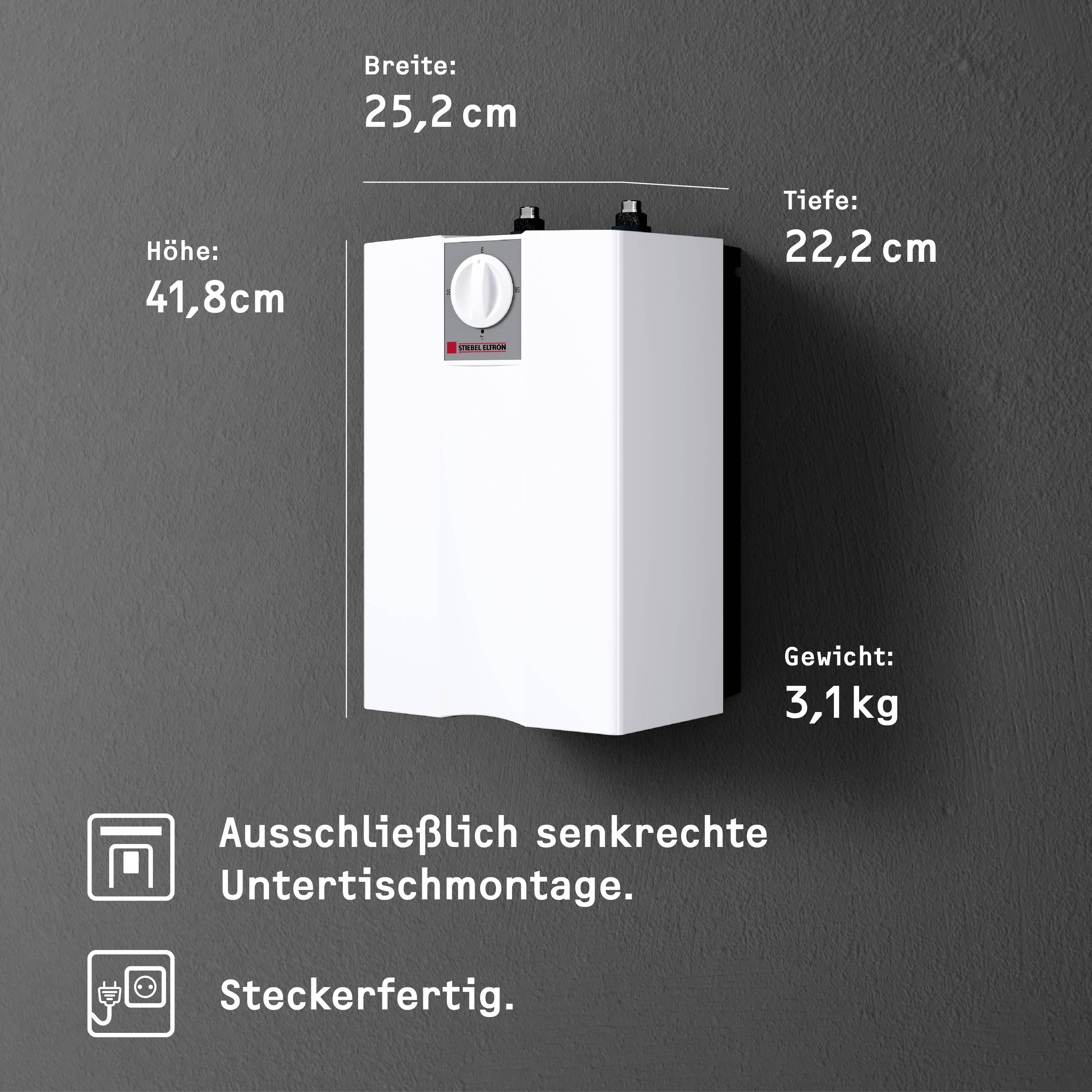 Stiebel Eltron 222177 UFP 5 t mit TWS 2 Warm water tank (wall-mount, fittings) A (A - G)-3