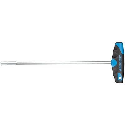 T-key with long shaft and ergonomic handle, brand 'GEDORE'. Ideal for hard-to-reach places when fastening screws.
