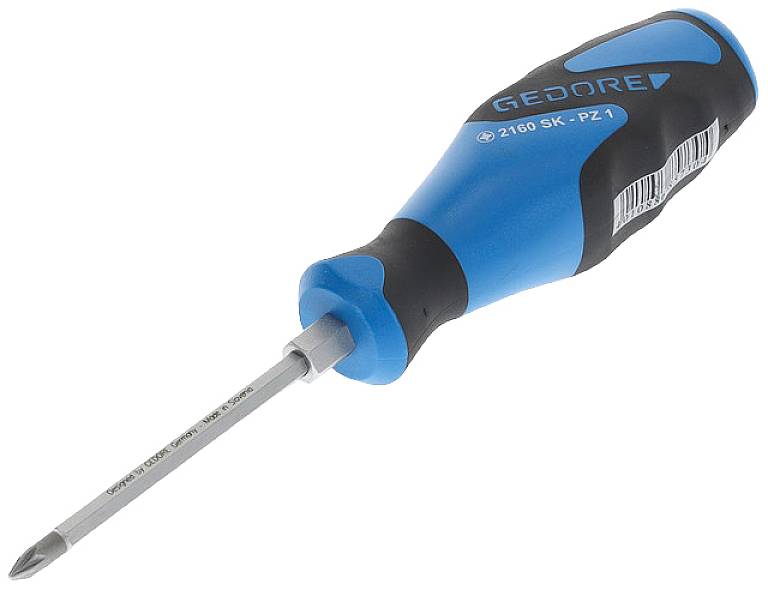 Gedore 2160SK PZ 1 1845330 Phillips screwdriver PZ 1 Blade length: 80 mm DIN ISO 8764-0