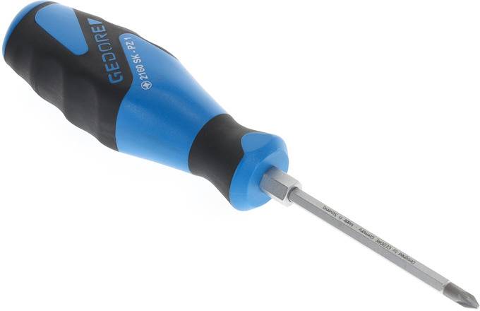 Gedore 2160SK PZ 1 1845330 Phillips screwdriver PZ 1 Blade length: 80 mm DIN ISO 8764-3