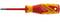 A yellow-red screwdriver by Gedore with VDE insulation. Suitable for work on live components up to 1000V.