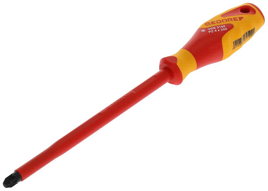 Gedore VDE 2160 PZ 4 1612212 Pillips screwdriver PZ 4 Blade length 200 mm DIN ISO 8764