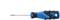 A blue and black screwdriver with an ergonomic handle, suitable for Torx screws size TX 10.