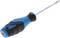A blue screwdriver with a black handle, suitable for Torx screws.