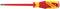 A red and yellow screwdriver with an insulated handle and a cross-head blade. 'GEDORE' is written in red letters on the handle.