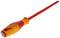 A red screwdriver with a yellow handle, suitable for slotted screws. The handle is marked with 'GEDORE VDE 2170 1.2x6.5x175'.