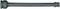 A black steel strut rod with engraving 'NB3260 STRIKER PAVILION', cylindrical in shape, presumably part of a construction or machine.