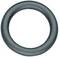 A single, closed, black ring against a white background.