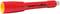 Red VDE insulated screwdriver, GEDORE brand, manufactured in Germany, with yellow protective coating on the blade.