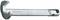 Silver-coloured pipe wrench with curved head and 'GEDORE' imprint.