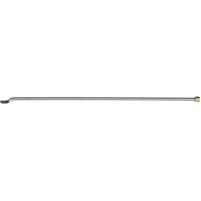 A long lever arm with an angled end and a handle; possibly a tool for mechanical work.
