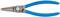 Blue-green internal circlip pliers with metal tips, suitable for gripping and clamping rings in machinery or vehicles.