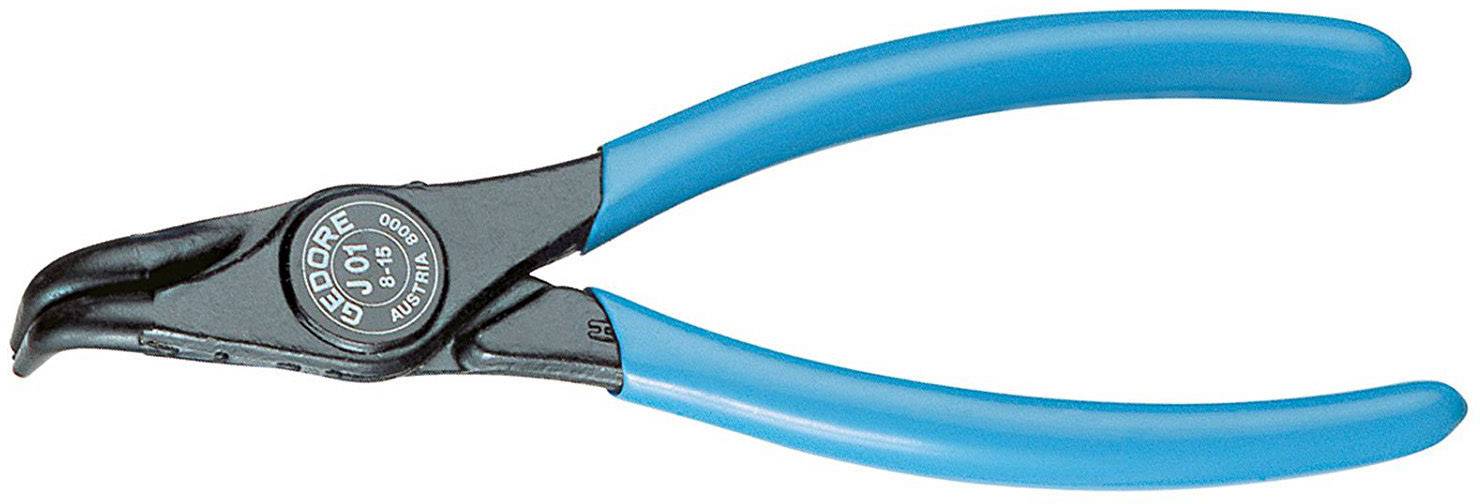 Blue-black pliers with curved tips, suitable for gripping or removing small objects.