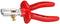 Pliers with red handle, suitable for work up to 1000 V. Marked 'GEDORE', with adjusting screw for cable stripping.
