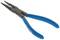 Pliers with blue handles, suitable for precise gripping and manipulation of small objects.