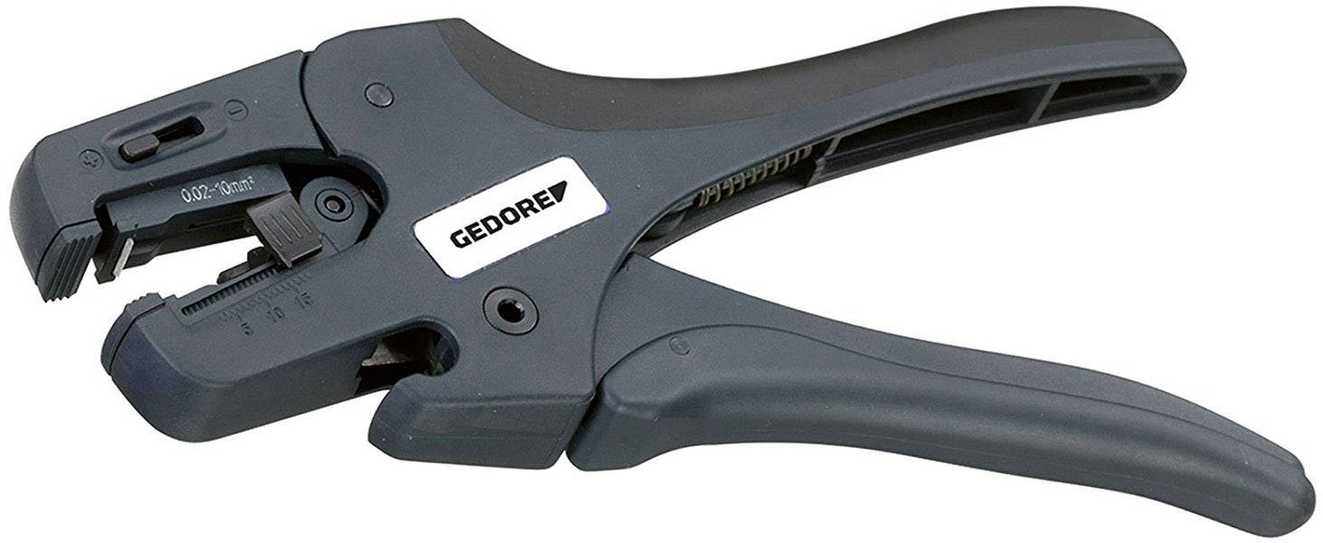 Automatic wire stripping pliers, black, with 'Gedore' label, designed for stripping cables of various sizes.