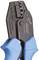 A blue metal crimping pliers with plastic handles, suitable for processing cable end sleeves in various sizes.