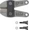 'Head of a bolt cutter, Made in Germany, Hardness up to 44 HRC.' Includes two screws and nuts for mounting.