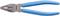 A pair of pliers with a blue handle and metal jaws, suitable for gripping and cutting wires and cables.