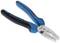 Blue-black combination pliers with insulated handles, suitable for cutting and gripping tasks in electrical and mechanical applications.
