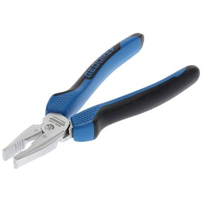 'Pliers with blue and black handles, brand GEDORE.'