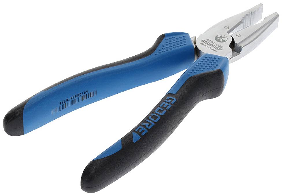 A blue and black Gedore pliers with a non-slip grip. Suitable for general gripping and cutting tasks.