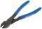 Side cutters with blue handles, perfect for precise cutting of wires and cables.