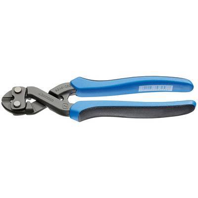 Blue side cutters with a black handle, suitable for cutting wires or thin metal rods.