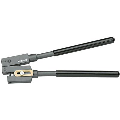 Long-handled cutting tool with two extended handles for cutting wire or sheet metal, marked with 'Gedore'.