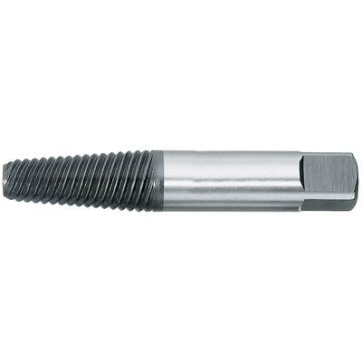 Metal screw with thread on the left side and a smooth shaft on the right, suitable for mechanical engineering applications.