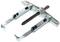 Two-jaw metal puller with adjustable arms, ideal for removing bearings and gears during vehicle repair.