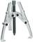 A three-legged puller with a screw mechanism, used for removing bearings or gears in machinery.
